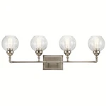 Kichler 45593 Pewter Niles 4-LIGHT Bathroom Vanity. Fixed Price $81.79.