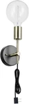 Novogratz X Globe Owen 1-LIGHT Plug-in Or Hardwire Wall Sconce, Antique Brass. Fixed Price $46.38.