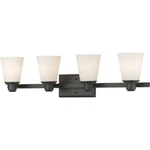 Z-lite 7001-4V-BRZ Kayla Light 30.38 Inch Bronze Vanity Wall. Fixed Price $74.40.