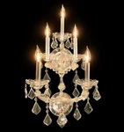 Classic Crystal Wall Sconce 5-LTS Clear Glass Candle Style Elegant Home Lighting. Fixed Price $149.50.