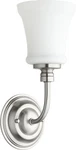 Quorum International 5522-1 Nickel Rossington Single Light 5"W Bathroom Sconce. Fixed Price $57.00.