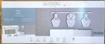 Quoizel Lighting 24" Eben 3-LIGHT Transitional Vanity W/clear Blown Glass. Fixed Price $69.78.