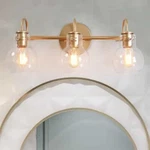 Lnc A03569 Stockton 3-LIGHT Gold Bathroom Vanity Powder Wall Sconce. Fixed Price $32.79.